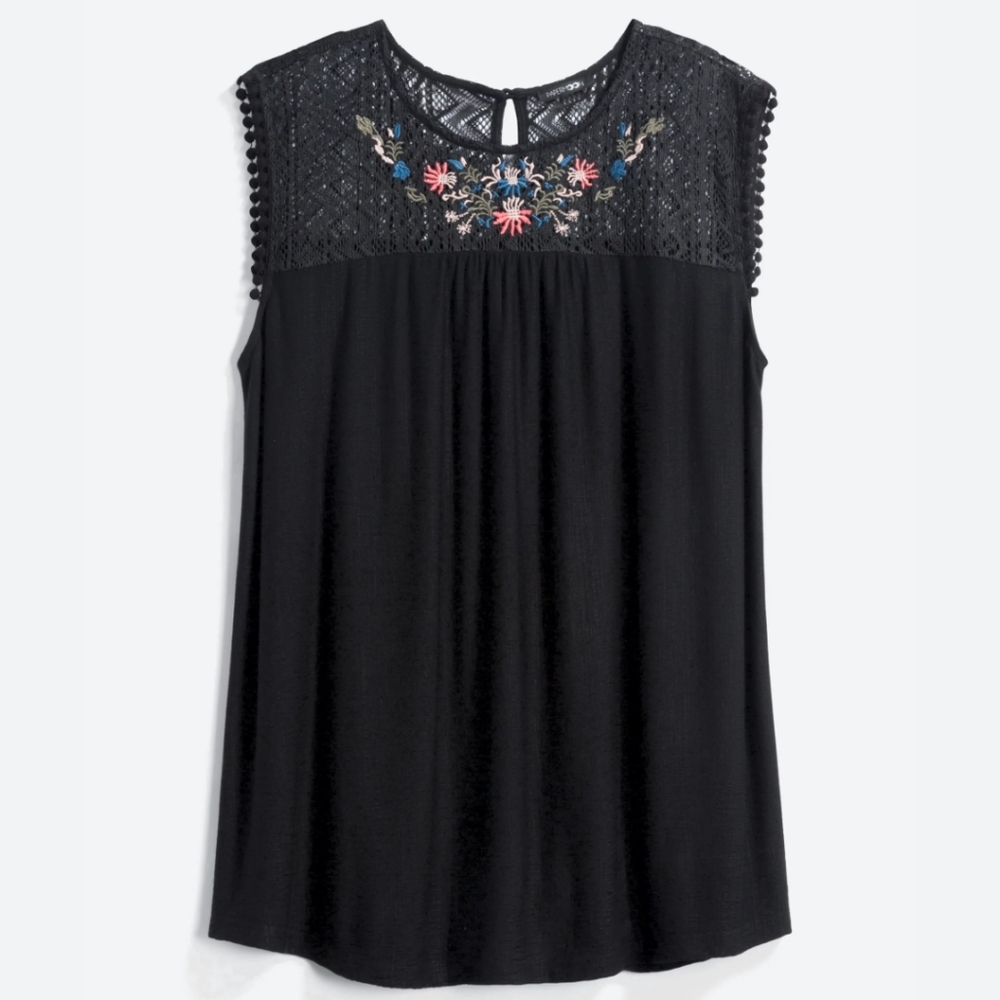 Lace sleeveless top 3X by Papermoon